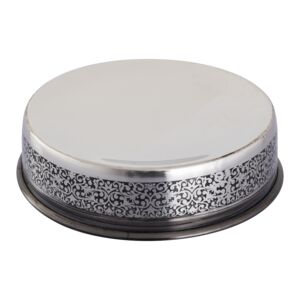 Honeybee Round Soap Dish Silver and Black Honeybee Round Soap Dish Silver and Black